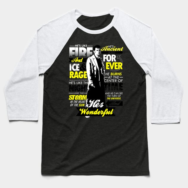 Fire and Ice and Rage Baseball T-Shirt by TomTrager